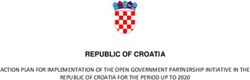REPUBLIC OF CROATIA ACTION PLAN FOR IMPLEMENTATION OF THE OPEN GOVERNMENT PARTNERSHIP INITIATIVE IN THE REPUBLIC OF CROATIA FOR THE PERIOD UP TO 2020