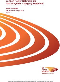 London Power Networks plc Use of System Charging Statement - Notice of Charges Effective from 1 April 2021 Version 1.3