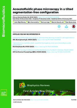 Acoustofluidic phase microscopy in a tilted segmentation-free configuration - arXiv.org