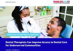 Dental Therapists Can Improve Access to Dental Care for Underserved Communities - Health Equity and Health System Transformation