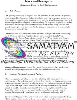 Asana and Pranayama Research Study by Aarti Maheshwari