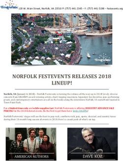 NORFOLK FESTEVENTS RELEASES 2018 LINEUP!