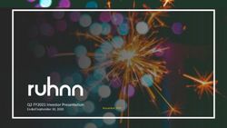 Q2 FY2021 Investor Presentation - Ended September 30, 2020 November 2020 - Public Now