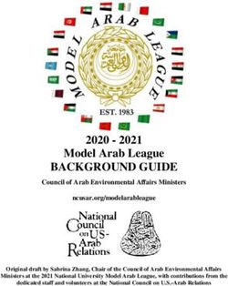 BACKGROUND GUIDE 2020 - 2021 Model Arab League - National Council ...