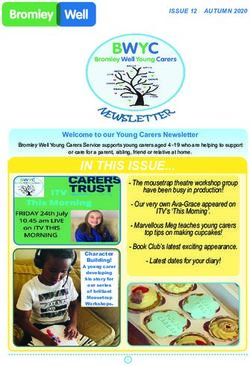 IN THIS ISSUE - Bromley Well