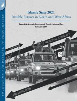 Possible Futures in North and West Africa - Islamic State 2021 Daveed Gartenstein-Ross, Jacob Zenn & Nathaniel Barr