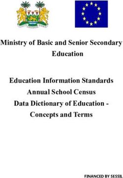 Ministry of Basic and Senior Secondary Education Education Information Standards Annual School Census Data Dictionary of Education - Concepts and ...