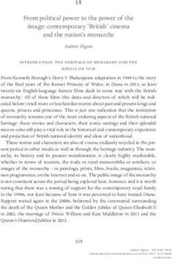 15 From political power to the power of the image: contemporary 'British' cinema and the nation's monarchs - The British monarchy on screen