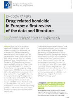 Drug-related homicide in Europe: a first review of the data and literature - Europa