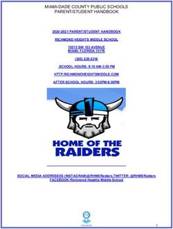 MIAMI-DADE COUNTY PUBLIC SCHOOLS PARENT/STUDENT HANDBOOK