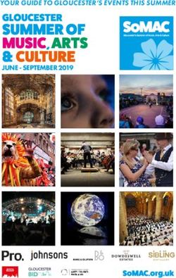 JUNE - SEPTEMBER 2019 - YOUR GUIDE TO GLOUCESTER'S EVENTS THIS SUMMER - St. Peter's Catholic Primary School