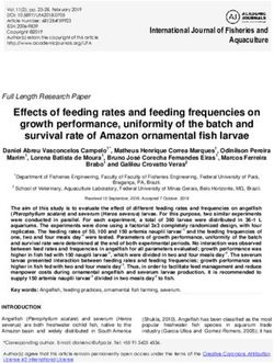 Effects of feeding rates and feeding frequencies on growth performance, uniformity of the batch and survival rate of Amazon ornamental fish larvae ...