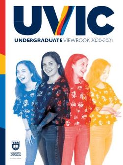 UNDERGRADUATE VIEWBOOK 2020-2021