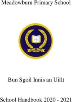 Meadowburn Primary School - Bun Sgoil Innis an Uillt School Handbook 2020 2021