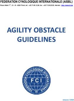 AGILITY OBSTACLE GUIDELINES - FEDERATION CYNOLOGIQUE INTERNATIONALE (AISBL) - FCI
