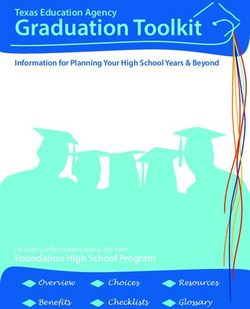 Graduation Toolkit Texas Education Agency - Foundation High School Program including information about the new