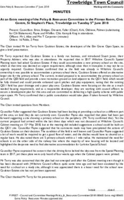 Trowbridge Town Council - Working with the Community