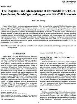 The Diagnosis and Management of Extranodal NK/T-Cell Lymphoma, Nasal-Type and Aggressive NK-Cell Leukemia
