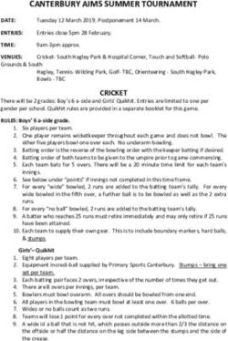 CANTERBURY AIMS SUMMER TOURNAMENT - Sporty.co.nz