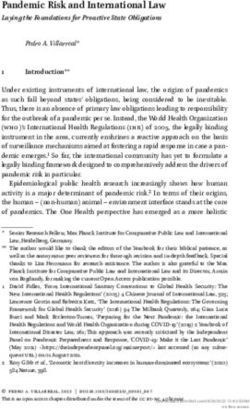 Pandemic Risk and International Law - Laying the Foundations for Proactive State Obligations - Brill