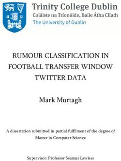 RUMOUR CLASSIFICATION IN FOOTBALL TRANSFER WINDOW TWITTER DATA - Mark Murtagh A dissertation submitted in partial fulfilment of the degree of ...