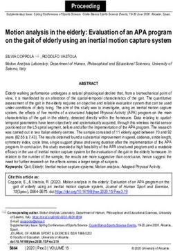 Motion analysis in the elderly: Evaluation of an APA program on the gait of elderly using an inertial motion capture system - RUA