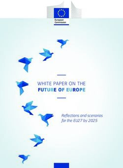 FUTURE OF EUROPE WHITE PAPER ON THE - Reflections and scenarios for the EU27 by 2025 - Tagesschau