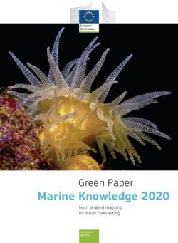 Marine Knowledge 2020 - Green Paper from seabed mapping to ocean forecasting - European ...