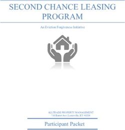 SECOND CHANCE LEASING PROGRAM - Participant Packet - An Eviction Forgiveness Initiative - Alltrade Property ...