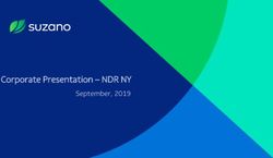 Corporate Presentation - NDR NY - September, 2019 - Suzano/RI