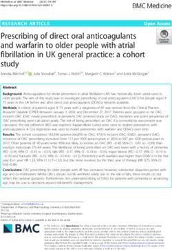 Prescribing of direct oral anticoagulants and warfarin to older people with atrial fibrillation in UK general practice: a cohort study