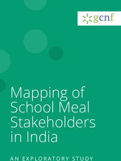Mapping of School Meal Stakeholders in India - AN EXPLORATORY STUDY - Global Child Nutrition Foundation