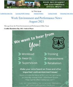Work Environment and Performance News August 2021