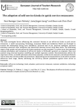 The adoption of self-service kiosks in quick-service restaurants