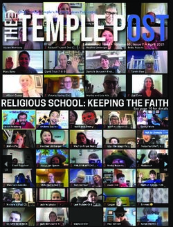 TEMPLE POST RELIGIOUS SCHOOL: KEEPING THE FAITH - Established 1844 Volume 61, Issue 7 April 2021 - Ohef Sholom ...