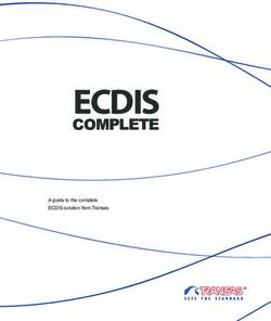 ECDIS COMPLETE A guide to the complete ECDIS solution from Transas - SRH Marine SAIT