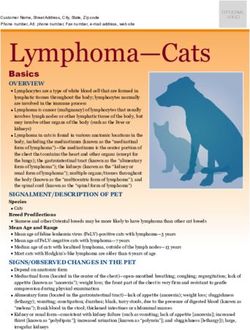 Lymphoma-Cats Basics - Milliken Animal Clinic