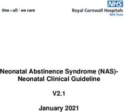 Neonatal Abstinence Syndrome (NAS)- Neonatal Clinical Guideline - V2.1 January 2021 - RCHT