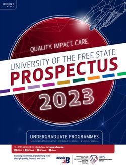 UNIVERSITY OF THE FREE STATE - UNDERGRADUATE PROGRAMMES 2023