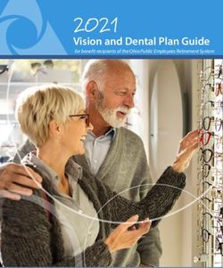 2021 Vision and Dental Plan Guide - for benefit recipients of the Ohio Public Employees Retirement System - OPERS