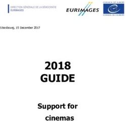 GUIDE 2018 Support for cinemas - Council of Europe