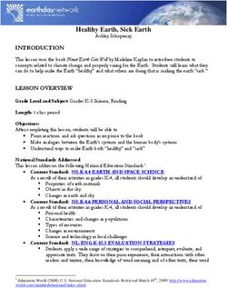 Healthy Earth, Sick Earth