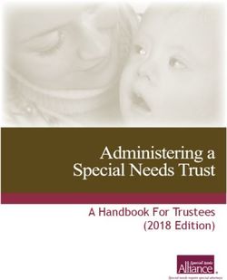 A Handbook For Trustees (2018 Edition) - Special Needs Alliance
