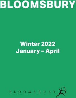 BLOOMSBURY - Winter 2022 January - April - Bloomsbury Publishing