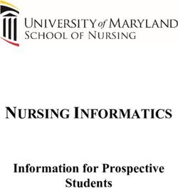 NURSING INFORMATICS Information for Prospective Students