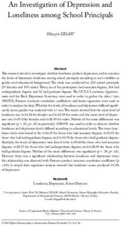 An Investigation of Depression and Loneliness among School Principals