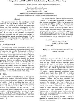 Comparison of JSON and XML Data Interchange Formats: A Case Study
