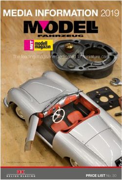 MEDIA INFORMATION 2019 - The leading magazine dedicated to miniature cars - PRICE LIST No. 30 - Delius Klasing