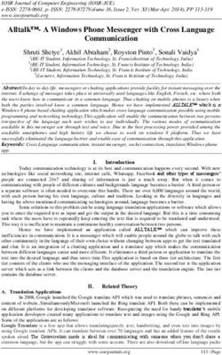 Alltalk- A Windows Phone Messenger with Cross Language Communication