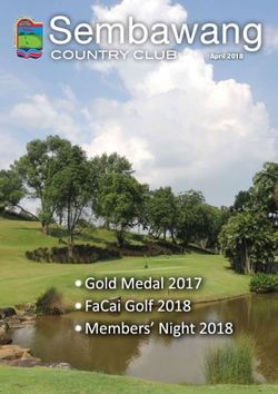 April 2018 - Sembawang Country Club